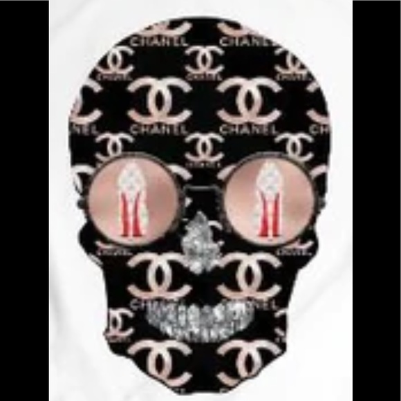 Pullover Pink Coco Sugar Skull W/Diamond π & Legs π π¦· Long Sleeve Sweatshirt - Picture 5 of 10